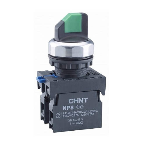 Переключатель Chint NP8 20X/312 230 В 2НО IP65 2P с фиксацией черный (578131)