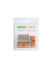 Клемма на 5 проводов Wago 221-415 0,2-4 кв. кв. мм с рычажками без пасты (6 шт.) Клемма на 5 проводов Wago 221-415 0,2-4 кв. кв. мм с рычажками без пасты (6 шт.)