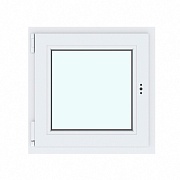 Пластиковое окно VEKA WHS 60 900х900 мм 1 створка левая поворотно-откидная однокамерное