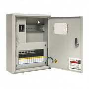 Щит учетно-распределительный навесной EKF PROxima ЩУРн 1/12 металлический IP31 360х280х110 мм 12 модулей с окном для снятия показаний счетчика