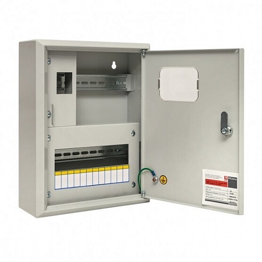 Щит учетно-распределительный навесной EKF PROxima ЩУРн 1/12 металлический IP31 360х280х110 мм 12 модулей с окном для снятия показаний счетчика