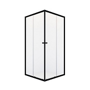 Душевой уголок Domani-Spa Cube графит 80х80х190 см квадрат стекло прозрачное 4 мм (DS04Cb88L0Cl00.Gt-Black)