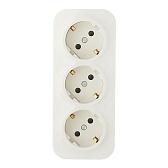 Розетка Legrand Quteo 782268 тройная открытая установка слоновая кость с заземлением IP20 Розетка Legrand Quteo 782268 тройная открытая установка слоновая кость с заземлением IP20