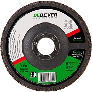 Круг лепестковый по металлу/древесине Debever (FDC 125A 80 72F) 125х22,2 мм P80