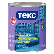 Эмаль ПФ-115 алкидная Текс Оптимум темно-зеленая глянцевая 0,9 кг