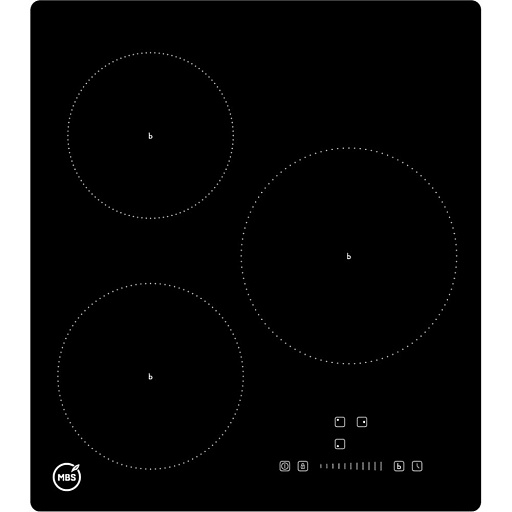 Варочная панель индукционная MBS PI-451 3 конфорки черная