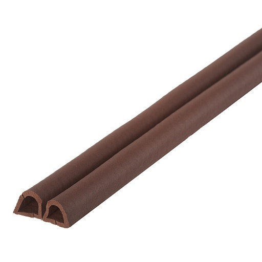 Уплотнитель для окон и дверей 14х12 мм 6 м (3+3 м) D профиль самоклеящийся коричневый Уплотнитель для окон и дверей 14х12 мм 6 м (3+3 м) D профиль самоклеящийся коричневый