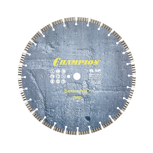 Диск алмазный по бетону Champion Concrete Crunch Pro 400x25,4x12 мм турбосегментный мокрый/сухой рез (C1601) Диск алмазный по бетону Champion Concrete Crunch Pro 400x25,4x12 мм турбосегментный мокрый/сухой рез (C1601)