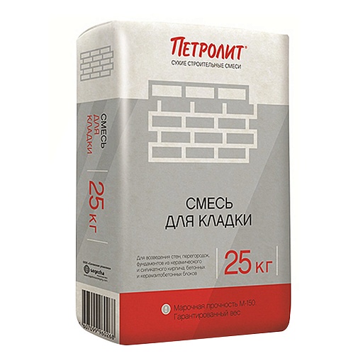 Смесь кладочная Петролит серая 25 кг Смесь кладочная Петролит серая 25 кг