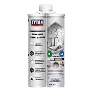 Затирка эпоксидная для швов Tytan Professional двухкомпонентная серый хаки 400 мл