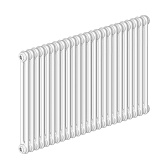 Радиатор стальной трубчатый Irsap Tesi 2 565х1080 мм 1/2 24 секции боковое подключение белый