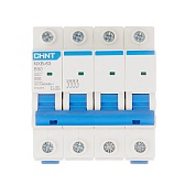 Автоматический выключатель модульный Chint NXB-63 4P 50А тип B 6 кА 400 В (814279) Автоматический выключатель модульный Chint NXB-63 4P 50А тип B 6 кА 400 В (814279)