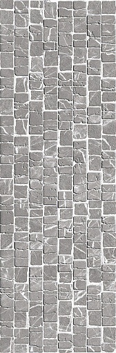 Плитка облицовочная Alma Ceramica Laurent серая мозаика 740x246x9 мм (7 шт.=1,274 кв.м)