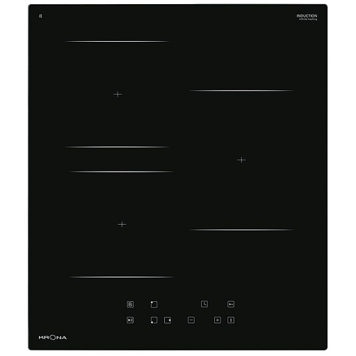 Варочная панель индукционная Krona Remo 45 3 конфорки черная Варочная панель индукционная Krona Remo 45 3 конфорки черная