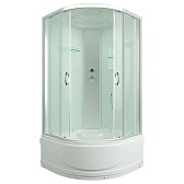 Душевая кабина ERLIT ER3510TP-C3-RUS 100х100х215 см стекло матовое 4 мм с высоким поддоном Душевая кабина ERLIT ER3510TP-C3-RUS 100х100х215 см стекло матовое 4 мм с высоким поддоном