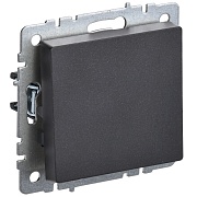 Выключатель IEK Brite ВС10-1-3-БрЧ одноклавишный встраиваемый черный перекрестный (BR-V13-0-10-K02)