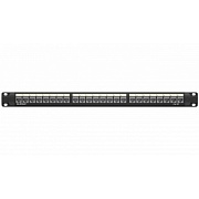 Патч-панель экранированная DKC 1U 19 дюйм RJ45 CAT5е 24 модуля (RN5PPF24)