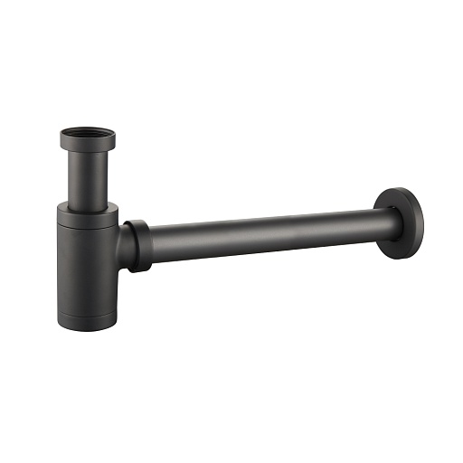 Сифон для раковины Tokito 1 1/4х50 мм без выпуска с соединением 32 мм черный (TOK-SHI-L32BL)