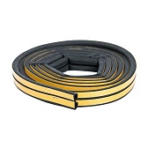 Уплотнитель для окон и дверей 12х10 мм 6 м (3+3 м) D профиль самоклеящийся черный