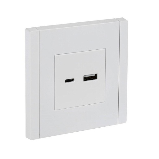 Розетка IEK Forte&Piano FP251 встраиваемая белая с USB-A/ Type-C (FP-U22-018-K01) Розетка IEK Forte&Piano FP251 встраиваемая белая с USB-A/ Type-C (FP-U22-018-K01)