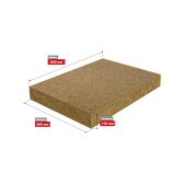 Размеры плиты утеплителя Роквул Лайт Баттс Скандик 100x600x800 мм 2,88 кв. м