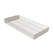 Корзина выдвижная металлическая белая 563х440х85 мм Титан-GS Корзина выдвижная металлическая белая 563х440х85 мм Титан-GS