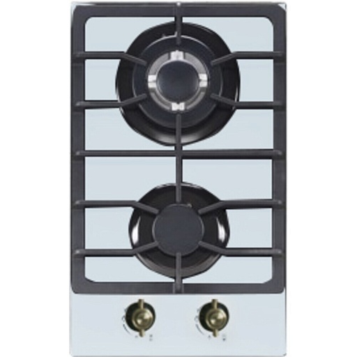 Варочная панель газовая Lauf PG-304WH classic 2 конфорки белая