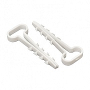 Дюбель-хомут для плоского кабеля PROxima 6-14 мм белый (100 шт.) (plc-cd1-6x14w)