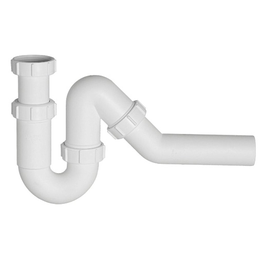 Сифон для раковины и мойки McAlpine 1 1/2х40 мм без выпуска с соединением 40 мм (MRSK12)