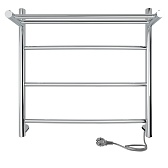 Полотенцесушитель электрический Indigo Arc с полкой 500х525 мм 55 Вт хром
