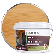 Лак акриловый тонированный Лакра дуб 2,5 кг глянцевый