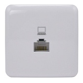 Розетка компьютерная Lezard VIOLA 751-0200-139 открытая установка белый Розетка компьютерная Lezard VIOLA 751-0200-139 открытая установка белый