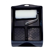 Набор малярный 180 мм валик полиэстер ворс 18 мм с ванночкой Color Expert