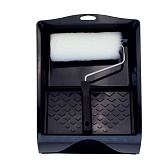 Набор малярный 180 мм валик полиэстер ворс 18 мм с ванночкой Color Expert