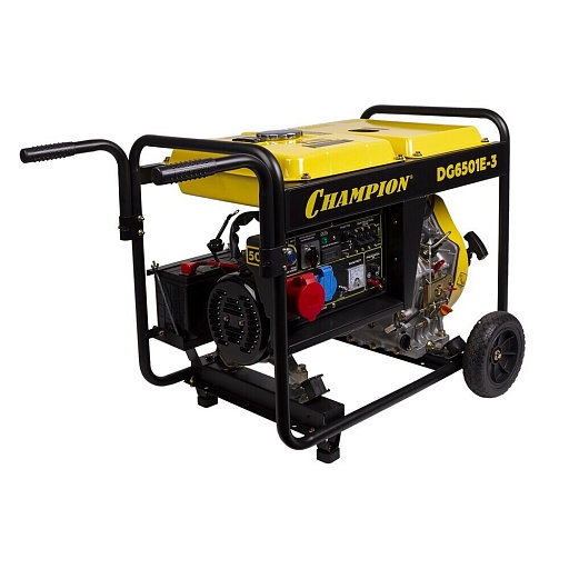 Генератор дизельный Champion DG6501E-3 6,5 кВт с электростартером Генератор дизельный Champion DG6501E-3 6,5 кВт с электростартером