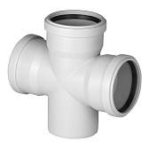 Крестовина Pro Aqua Stilte Plus d110х110х110 мм 87,5° пластиковая шумопоглощающая одноплоскостная для внутренней канализации Крестовина Pro Aqua Stilte Plus d110х110х110 мм 87,5° пластиковая шумопоглощающая одноплоскостная для внутренней канализации