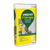 Штукатурка цементная Vetonit ТТ30 лайт облегченная 25 кг