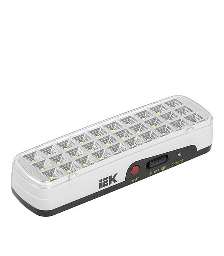Светильник светодиодный накладной IEK ДБА 3926 3 Вт 230х45х65 мм 220 В 6500К холодный свет аккумуляторный 30 LED IP20 (579031)