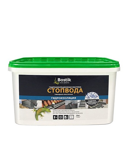 Гидроизоляция полимерная Bostik Стоп Вода 6 кг