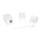 Коробка розеточная для модулей Keystone DKC RJ45 1 гнездо (RNW1WH)