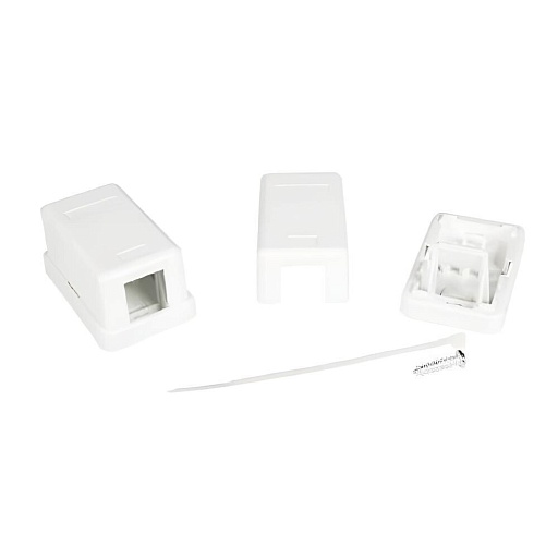 Коробка розеточная для модулей Keystone DKC RJ45 1 гнездо (RNW1WH)