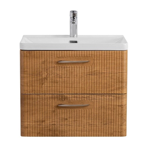 Тумба под раковину BelBagno Due 60 см подвесная светлое дерево (DUE-600-2C-SO-RN-P-FH)