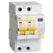 Автомат дифференциальный IEK Karat 63А 1P+N тип AC 30 мА 4,5 кА (MAD10-2-063-C-030)