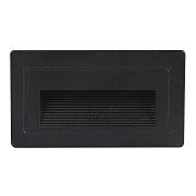 Подсветка для лестниц встраиваемая светодиодная черная 3 Вт 4200К IP65 Arte Lamp Piazza (A7223IN-1BK)