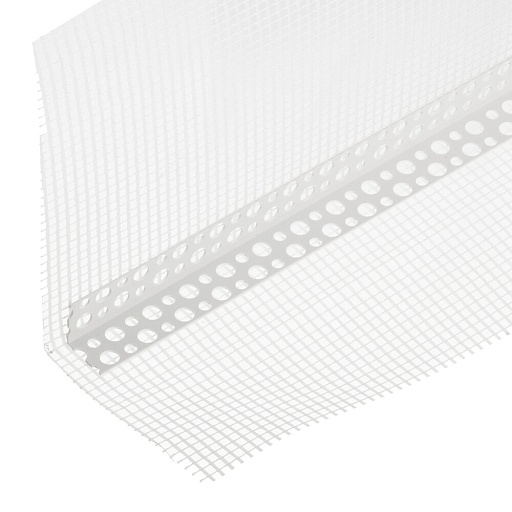 Профиль углозащитный пластиковый с сеткой 100х150 мм 3 м