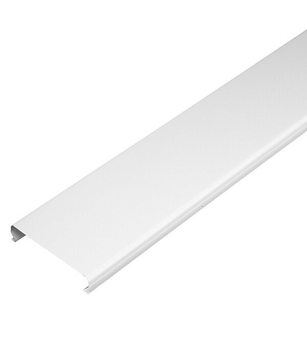 Рейка сплошная Омега 100АТ 4 м белая матовая Рейка сплошная Омега 100АТ 4 м белая матовая