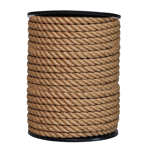Канат крученый джутовый 3 пряди d20 мм 50 м МДС