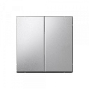 Выключатель Systeme Electric ArtGallery двухклавишный встраиваемый алюминий с самовозвратом (SE GAL000317) Выключатель Systeme Electric ArtGallery двухклавишный встраиваемый алюминий с самовозвратом (SE GAL000317)