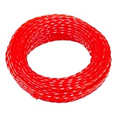 Леска для триммера МТХ витой квадрат 2 мм х 15 м красная (96866)