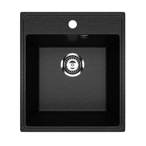 Мойка для кухни Ulgran Practik 43х49х20 см врезная искусственный камень черный оникс